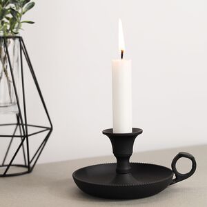 Декоративный подсвечник блюдце Вулфард 6 см черный (Koopman, Нидерланды). Артикул: A98022450