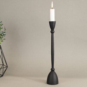Декоративный подсвечник для 1 свечи Асемира 30 см черный (Koopman, Нидерланды). Артикул: ID73671