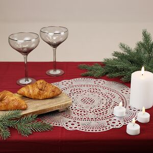 Сервировочная салфетка Жозефин 35 см серебряная Koopman фото 3
