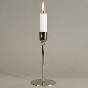 Металлический подсвечник Barils Silver 16 см (Kaemingk, Нидерланды). Артикул: 391243