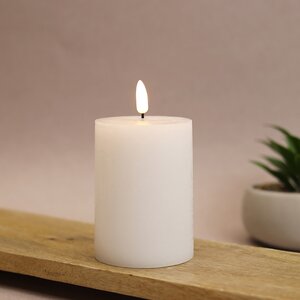 Светодиодная свеча с имитацией пламени Элиан Рустик 13 см на батарейках, таймер Kaemingk фото 4