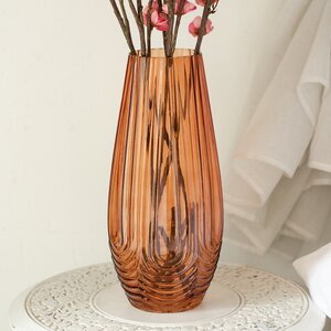 Стеклянная ваза Naples Sunset 35 см (Kaemingk, Нидерланды). Артикул: ID76152