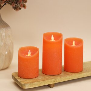 Набор свечей с имитацией пламени Ленорра Magic Flame 10-13 см, 2 шт, оранжевые, с пультом управления, уцененные Peha фото 3