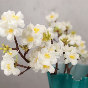 Искусственная ветка персика Фионна 45 см белая (Boltze, Германия). Артикул: 2017424-1