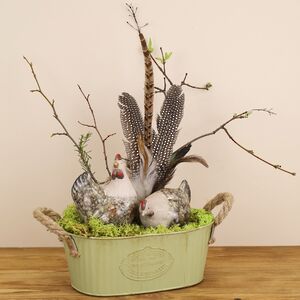 Металлические кашпо для цветов Осенний Прованс 21-30 см, 3 шт Kaemingk фото 5