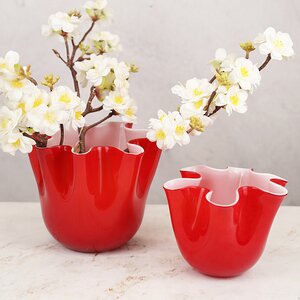 Декоративная ваза Алеберта 18 см красная EDG фото 3