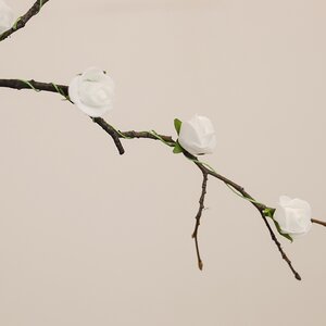 Искусственные розы для декора Lallita 10 см, 12 шт, белые Ideas4Seasons фото 2