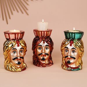 Декоративный подсвечник Жан-Жак Дюбуа 13 см желтый EDG (ЭДГ) фото 3