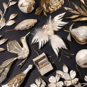 Декоративная ветка Aloys 76 см перламутровая Winter Deco фото 3