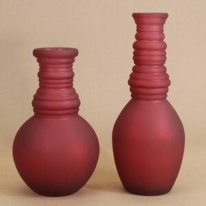 Стеклянная ваза Леди Батори 30 см, бургунди Edelman фото 4