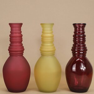 Стеклянная ваза Леди Батори 30 см, песочная Edelman фото 4
