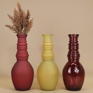 Стеклянная ваза Леди Батори 30 см, песочная Edelman фото 3
