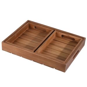 Набор деревянных подносов Тектона 26-39 см, 3 шт Koopman фото 6