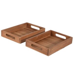Набор деревянных подносов Тектона 26-39 см, 3 шт Koopman фото 8