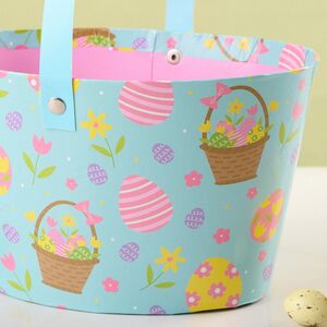 Декоративная корзина Светлая Пасха 20*12 см голубая Koopman (Купман) фото 2