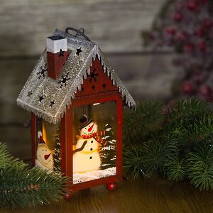 Подсвечник - фонарь Лесная избушка 18 см (Holiday Classics, Россия). Артикул: KH62332