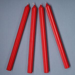 Высокие свечи 30 см Астерия красные, 4 шт (Candleslight, Россия). Артикул: врс-30-11-набор