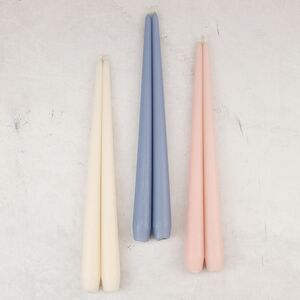 Высокие свечи 30 см Андреа Velvet серо-голубые, 5 шт Candleslight фото 4