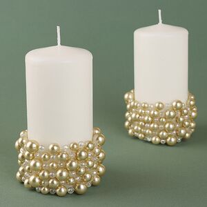 Украшение для свечи Joyeria de Perlas 7 см, кремовый Swerox фото 2