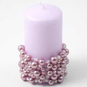 Украшение для свечи Joyeria de Perlas 7 см, розовый Swerox фото 3