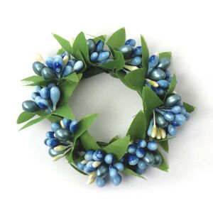 Венок для свечи Spring Berry 7 см, голубой Swerox фото 5