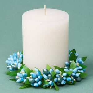 Венок для свечи Spring Berry 11 см, голубой Swerox фото 2