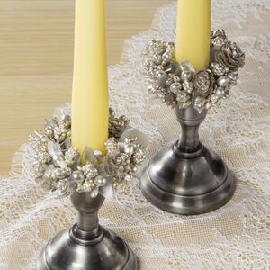 Украшение для свечи Перламутровый Венец 7 см Swerox (Сверокс) фото 2