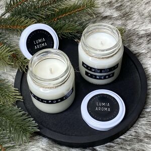 Ароматические соевые свечи Rainforest и Midnight Forest, 2 шт, 40 часов горения (Lumia Aroma, Россия). Артикул: la3110-23