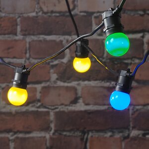 Гирлянда из лампочек Фиеста, 10 ламп, разноцветные LED, 5 м, черный каучук, соединяемая, IP44 Snowhouse фото 2