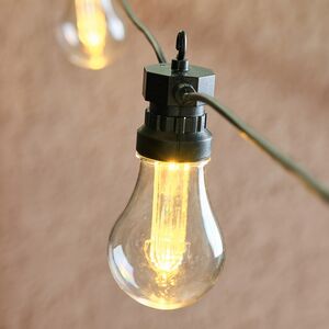 Гирлянда из лампочек Azopardo 4.5 м, 10 ламп, теплые белые LED, черный ПВХ, IP44 Koopman (Купман) фото 4