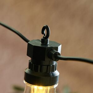 Гирлянда из лампочек Azopardo 4.5 м, 10 ламп, теплые белые LED, черный ПВХ, IP44 Koopman (Купман) фото 3