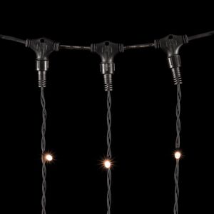 Светодиодный занавес Legoled 2*3 м, 600 экстра теплых белых LED ламп, черный КАУЧУК, соединяемый, IP54 BEAUTY LED (Бьюти Лэд) фото 3
