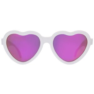 Детские солнцезащитные очки Babiators Hearts Влюбляшки, 0-2 лет, белые с зеркальными линзами Babiators фото 4