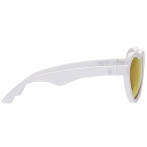 Детские солнцезащитные очки Babiators Hearts Влюбляшки, 0-2 лет, белые с зеркальными линзами Babiators фото 5