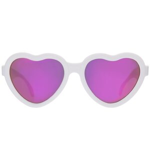 Детские солнцезащитные очки Babiators Hearts Влюбляшки, 3-5 лет, белые с зеркальными линзами Babiators фото 3
