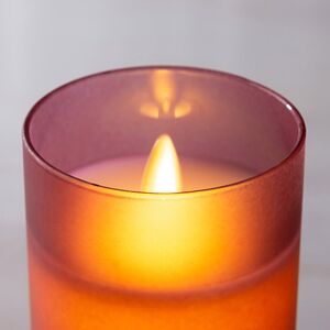 Светодиодная свеча с имитацией пламени Шанти в стакане 12.5 см фиолетовая Peha (Пеха) фото 2