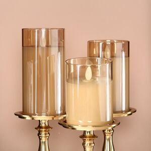 Светодиодная свеча в колбе Мосала - Золото 10 см, на батарейках Peha (Пеха) фото 4