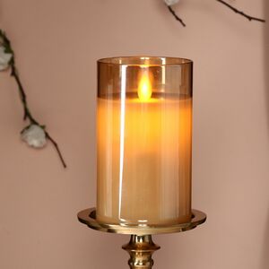 Светодиодная свеча в колбе Мосала - Золото 12 см, на батарейках (Peha, Нидерланды). Артикул: MB-10761