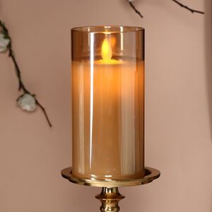 Светодиодная свеча в колбе Мосала - Золото 15 см, на батарейках (Peha, Нидерланды). Артикул: MB-10765