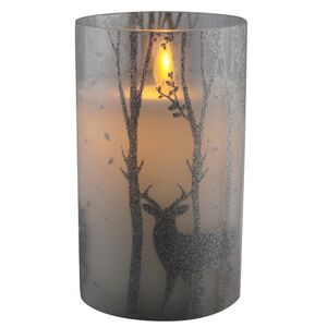 Светодиодная свеча в стакане Берта 12.5 см, на батарейках (Peha, Нидерланды). Артикул: MB-11120