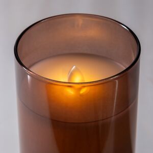 Светодиодная свеча в колбе Мосала - Брауни 12 см, на батарейках Peha (Пеха) фото 2