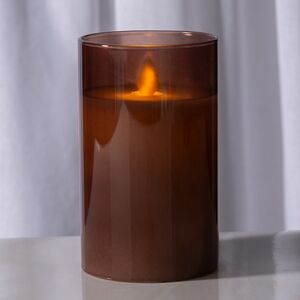 Светодиодная свеча в колбе Мосала - Брауни 12 см, на батарейках (Peha, Нидерланды). Артикул: MB-11195