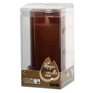 Светодиодная свеча в колбе Мосала - Брауни 15 см, на батарейках Peha (Пеха) фото 5