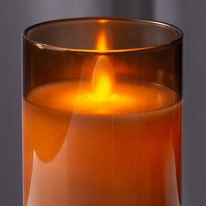 Светодиодная свеча в колбе Мосала - Янтарь 12 см, на батарейках Peha (Пеха) фото 2