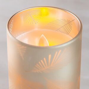 Светодиодная свеча в стакане Monchetti 10 см, на батарейках Peha фото 2