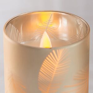 Светодиодная свеча в стакане Monchetti 15 см, на батарейках Peha фото 2