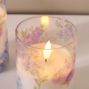 Светодиодная свеча с имитацией пламени Моне Локарно в стакане 10 см Peha (Пеха) фото 3