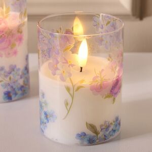 Светодиодная свеча с имитацией пламени Моне Локарно в стакане 10 см Peha (Пеха) фото 2