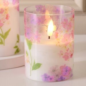 Светодиодная свеча с имитацией пламени Моне Лозанна в стакане 10 см Peha (Пеха) фото 2