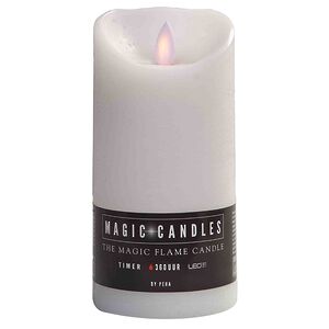 Светодиодная свеча с имитацией пламени 15 см, белая восковая, батарейка Peha фото 4